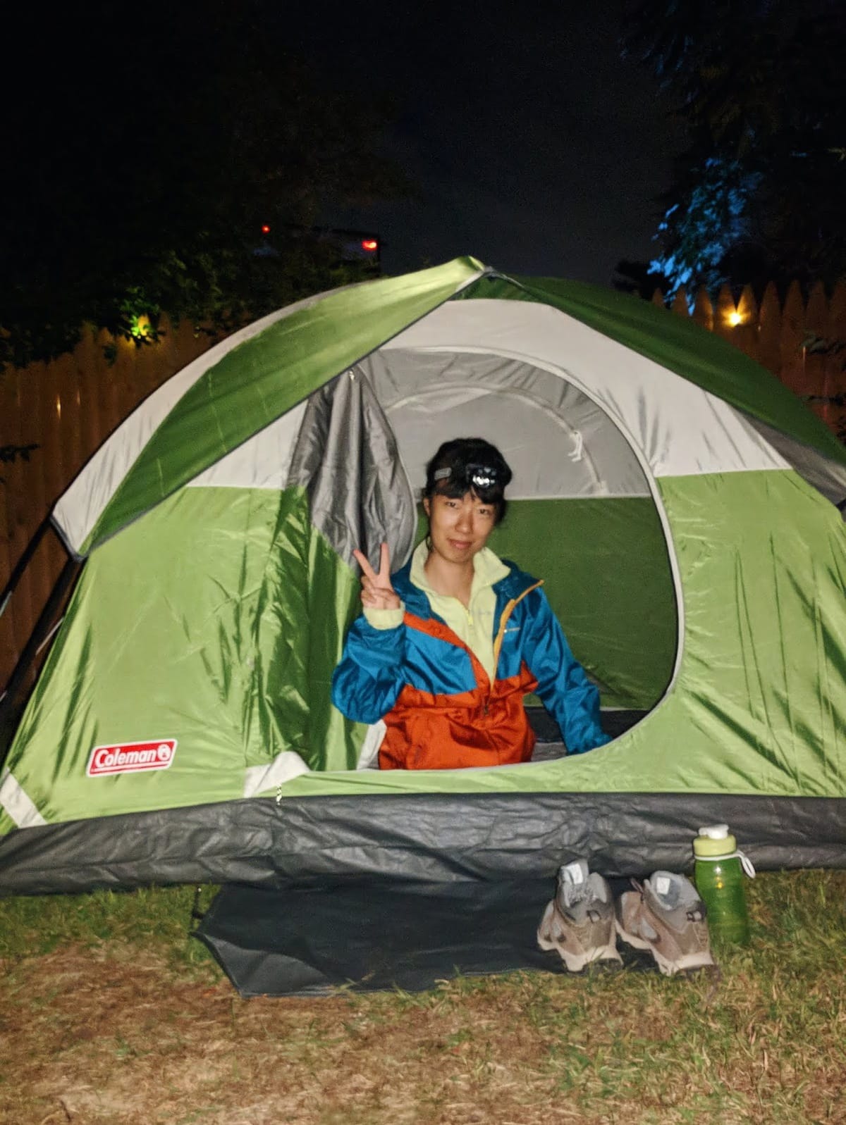 camping night shot