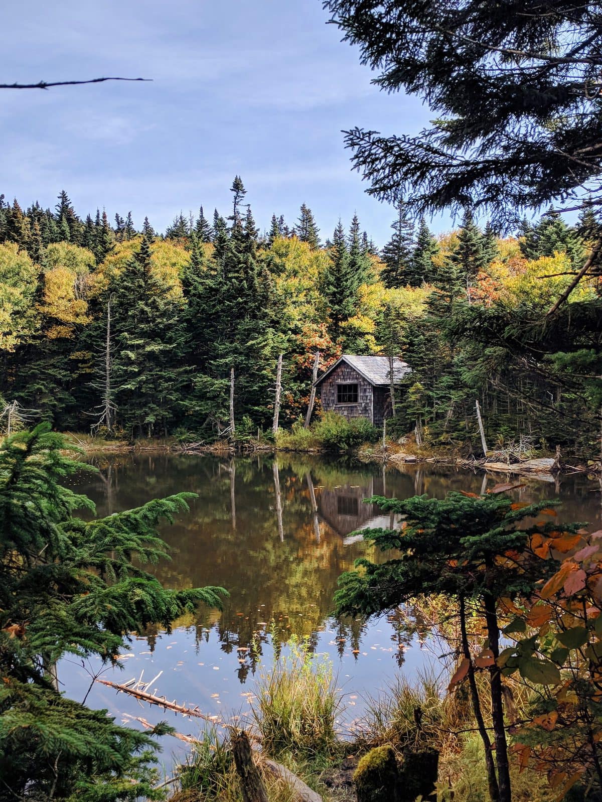 Mt Greylock hiking - cabin in the woods