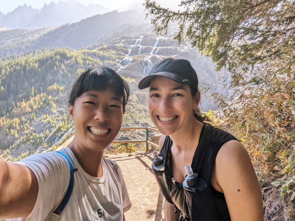 Me and Claire in front of the Glacier des Bossons