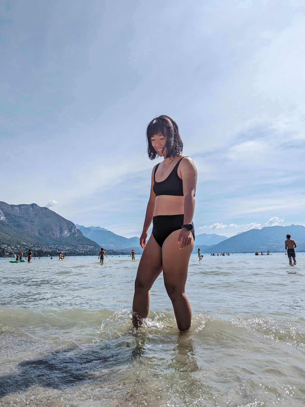 Me at Plage d'Albigny
