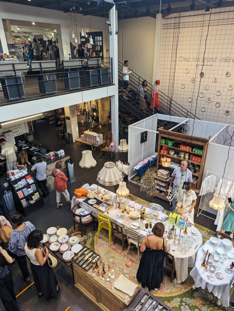 Merci store from the second floor