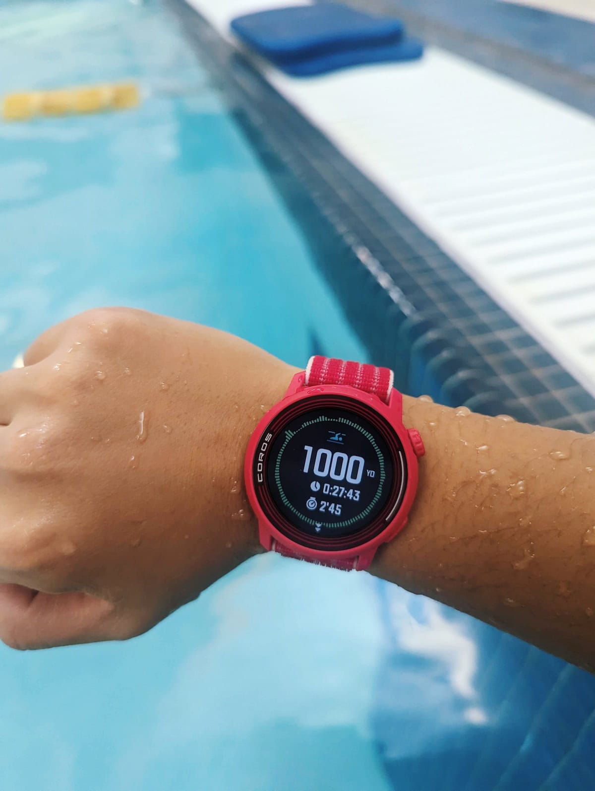 Swim stats on the COROS PACE 3
