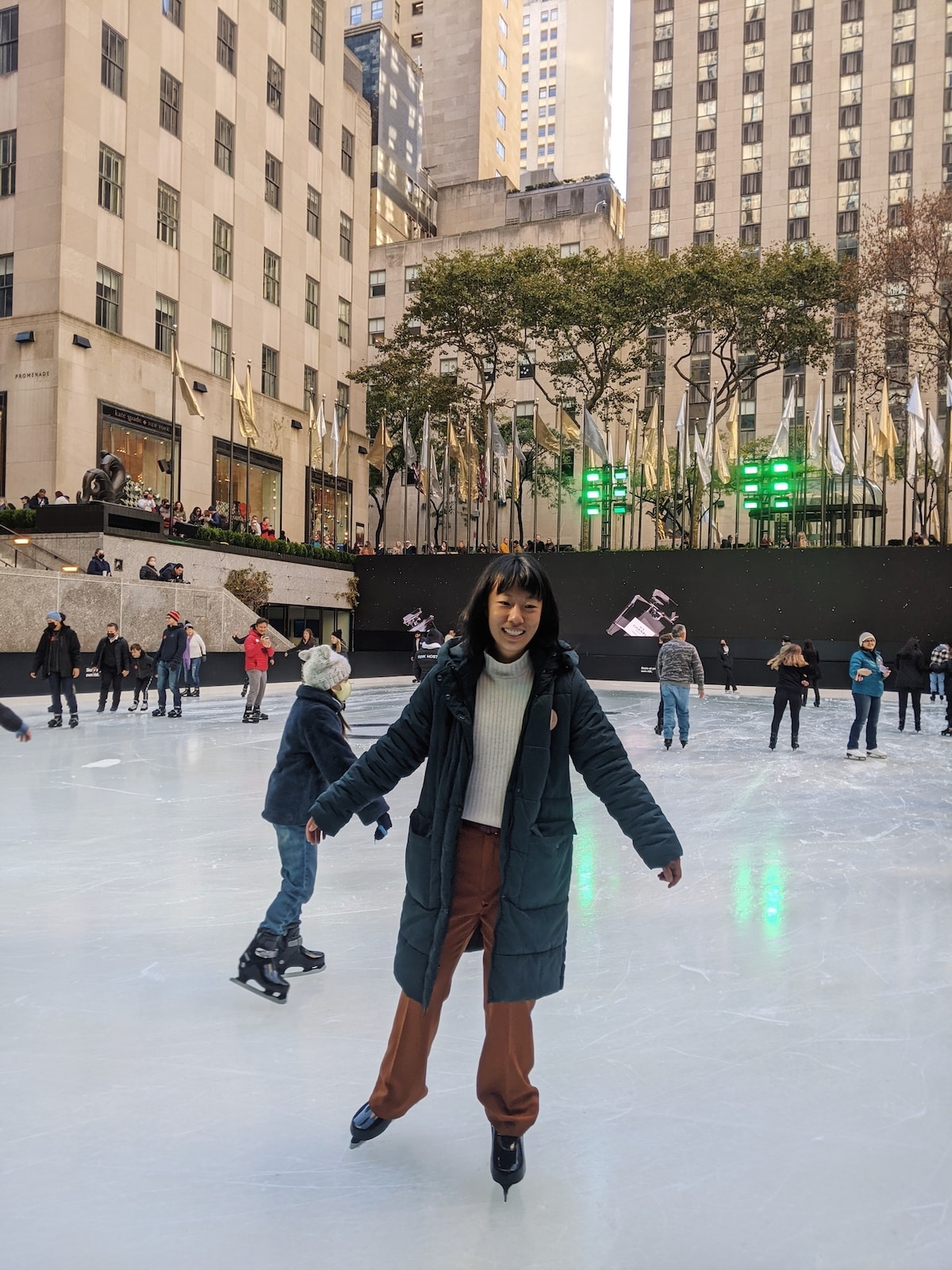 Me ice skating at Rockefeller Center