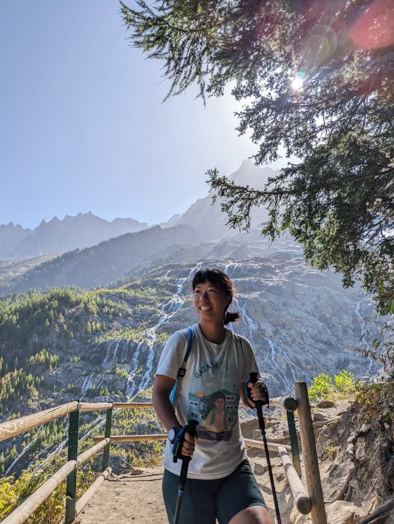 Me by the Glacier des Bossons
