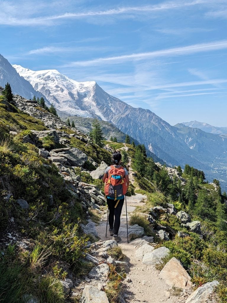 Me hiking the Grand Balcon Nord