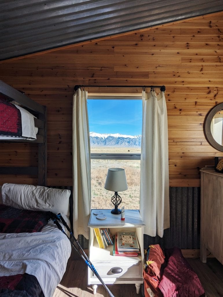 View of the mountains from my cabin in Idaho