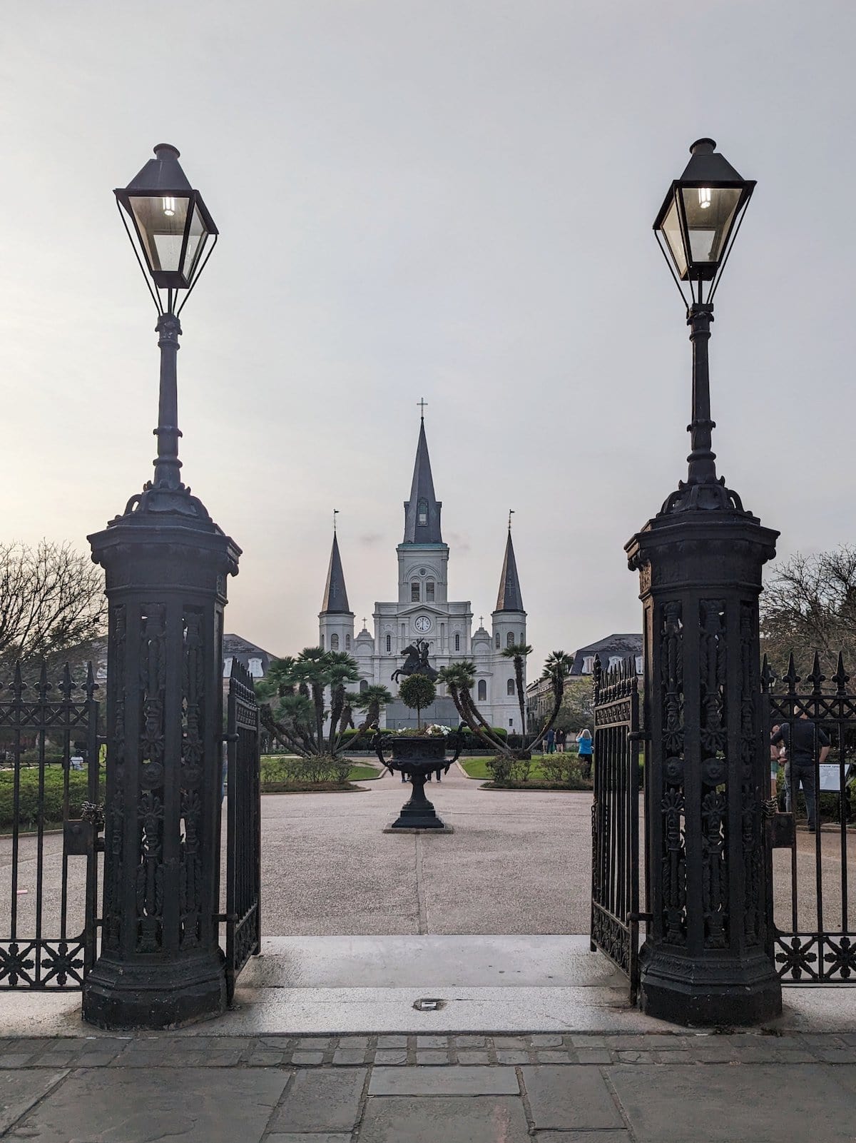 Jackson Square New Orleans at dusk