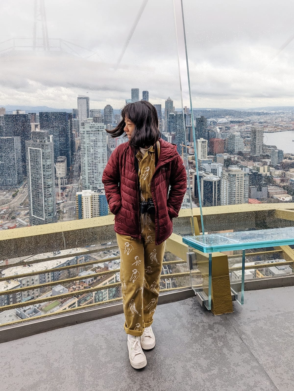 Me at the Space Needle viewing platform