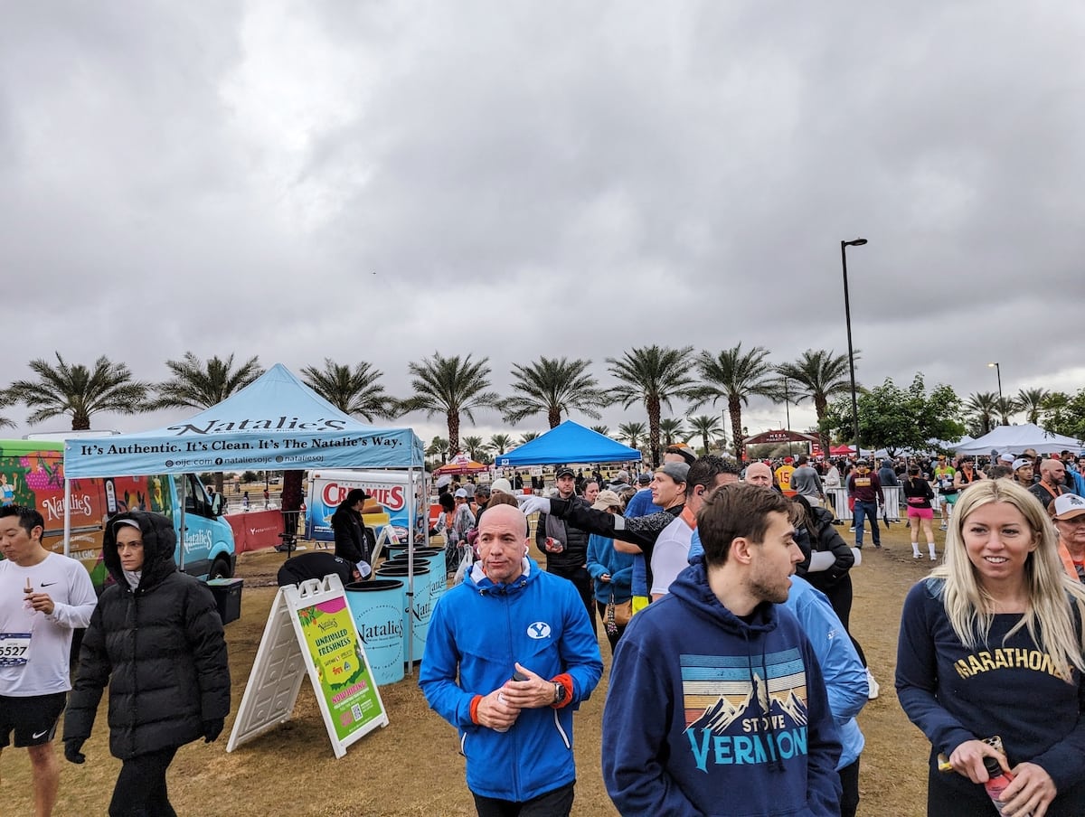 Mesa Half Marathon finish area