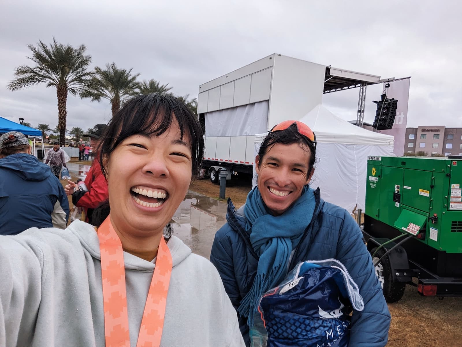 Me and my friend Octa after the race