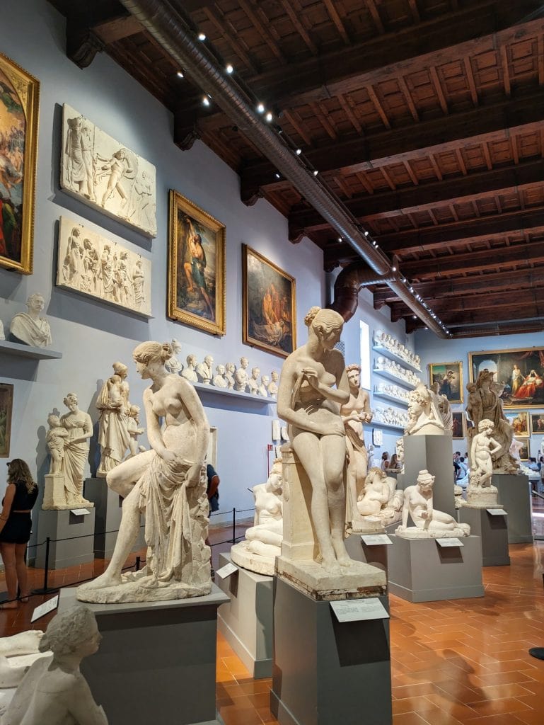 Plaster cast gallery in Accademia