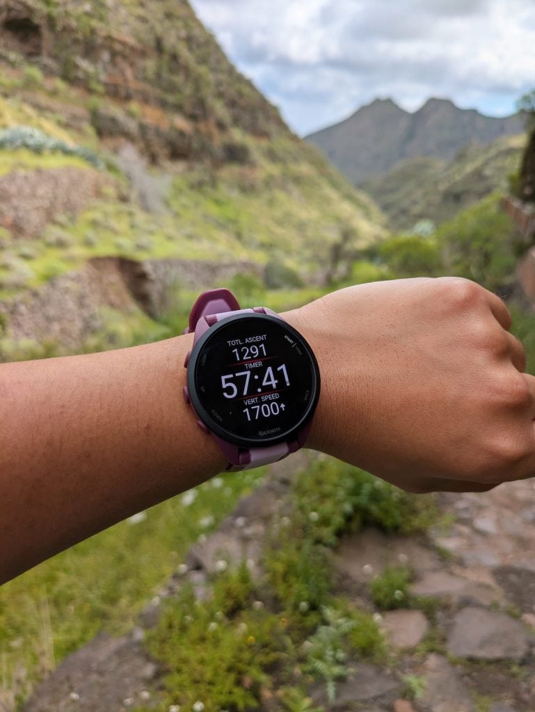 Forerunner 165 Music during a trail run