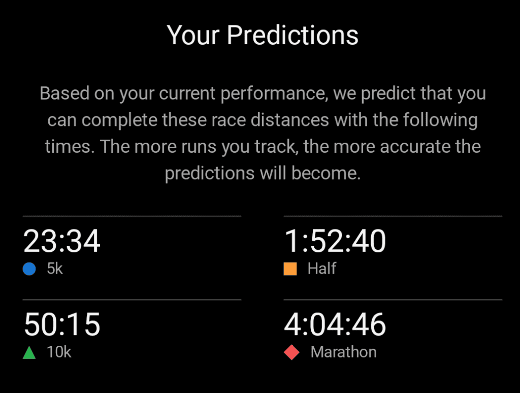 Garmin Race Predictor February 2026