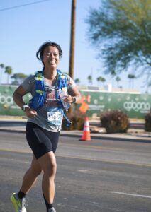 Me running the Mesa Marathon in 2026