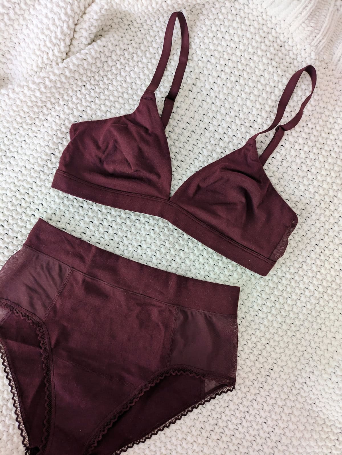 Burgundy set from La Coochie