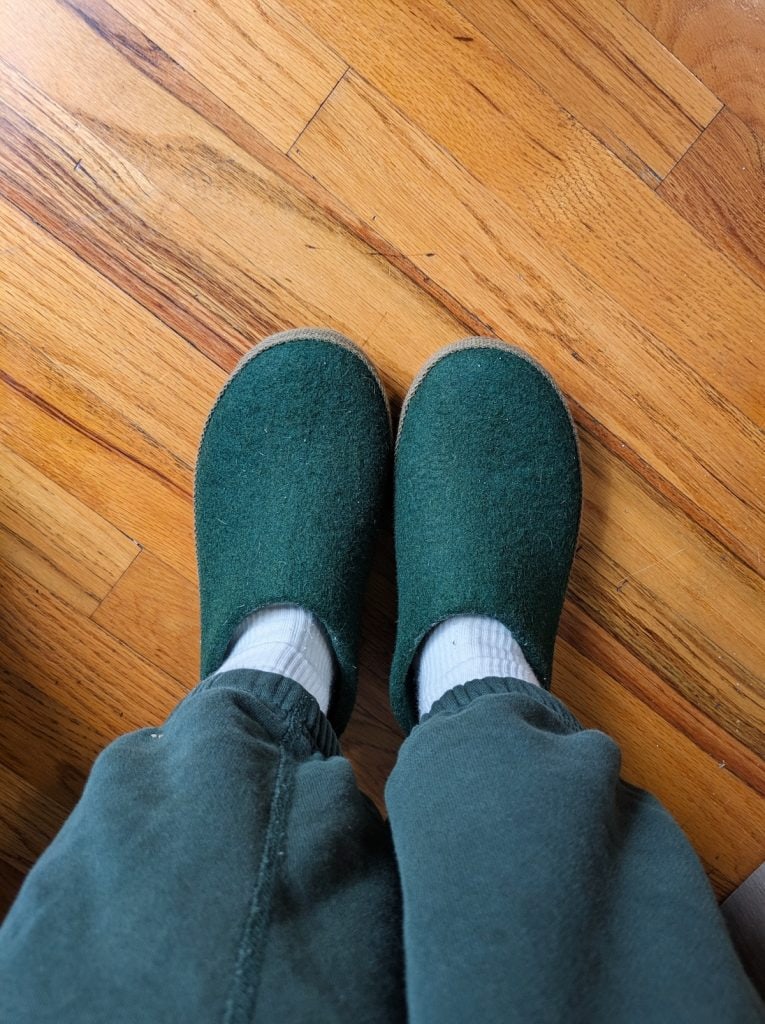 Me wearing the Kyrgies Bishek Kicks in green