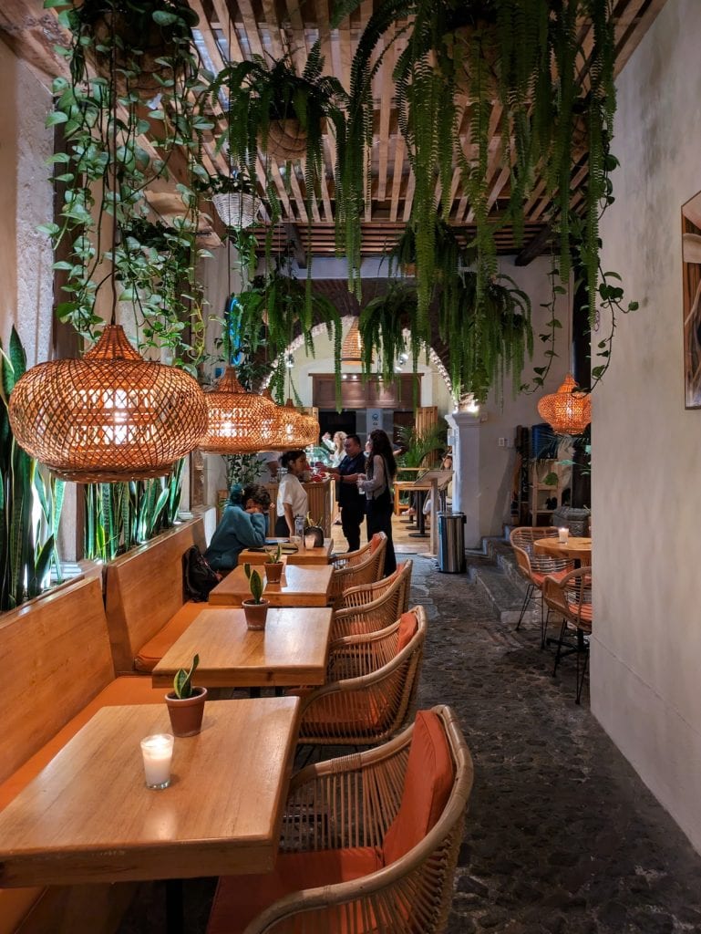 Interior of La Bruja in Antigua
