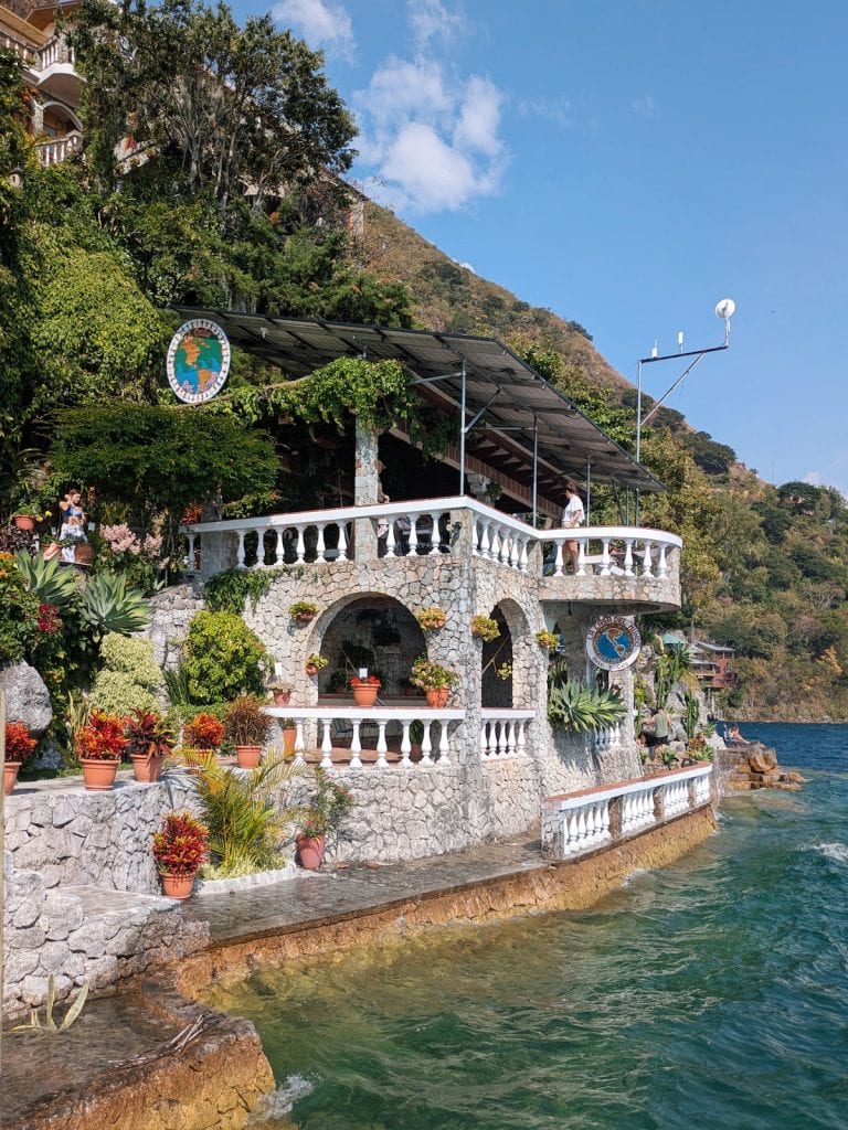 View of La Casa del Mundo from their dock