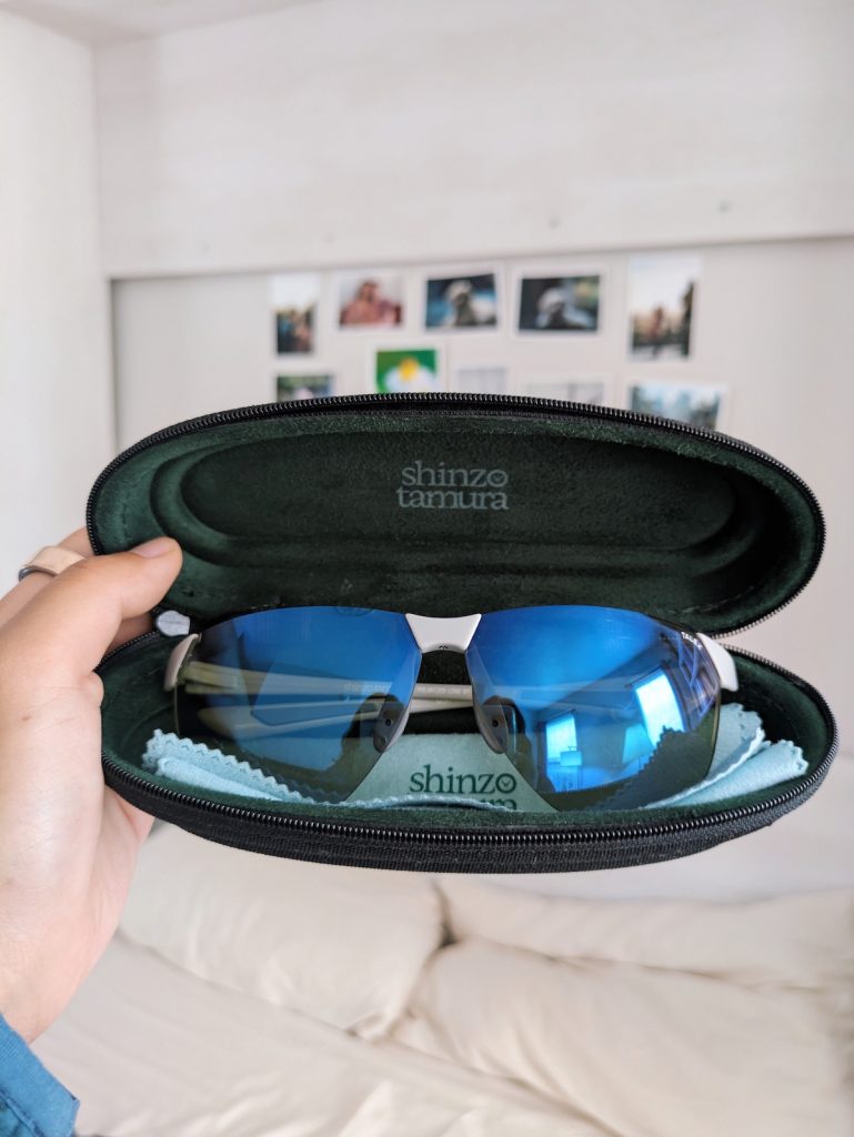 Shinzo Tamura Nagai sunglasses in case