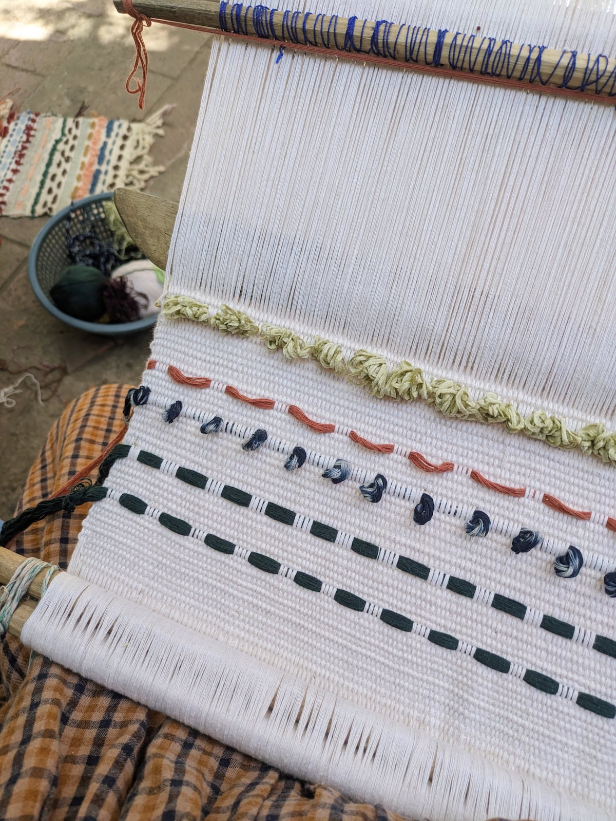 My wall hanging weaving from the TinteMaya workshop