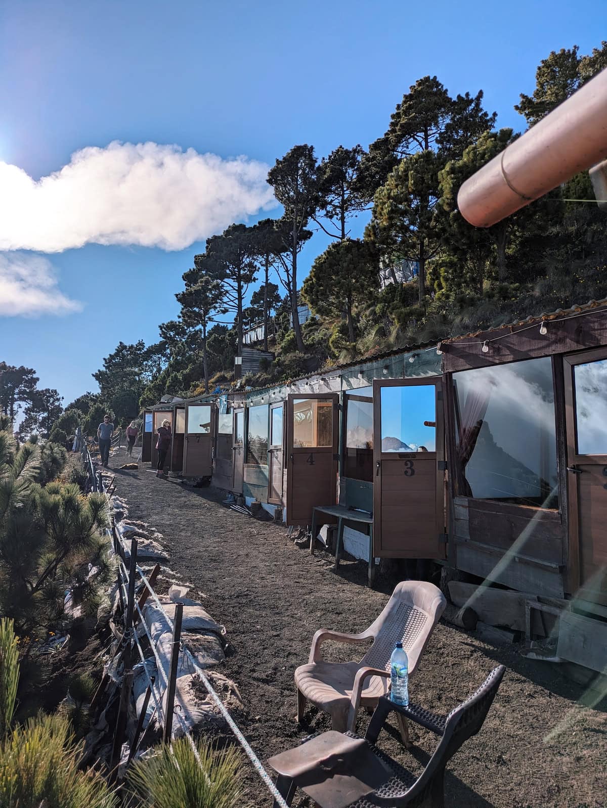 V-Hiking Acatenango base camp cabins