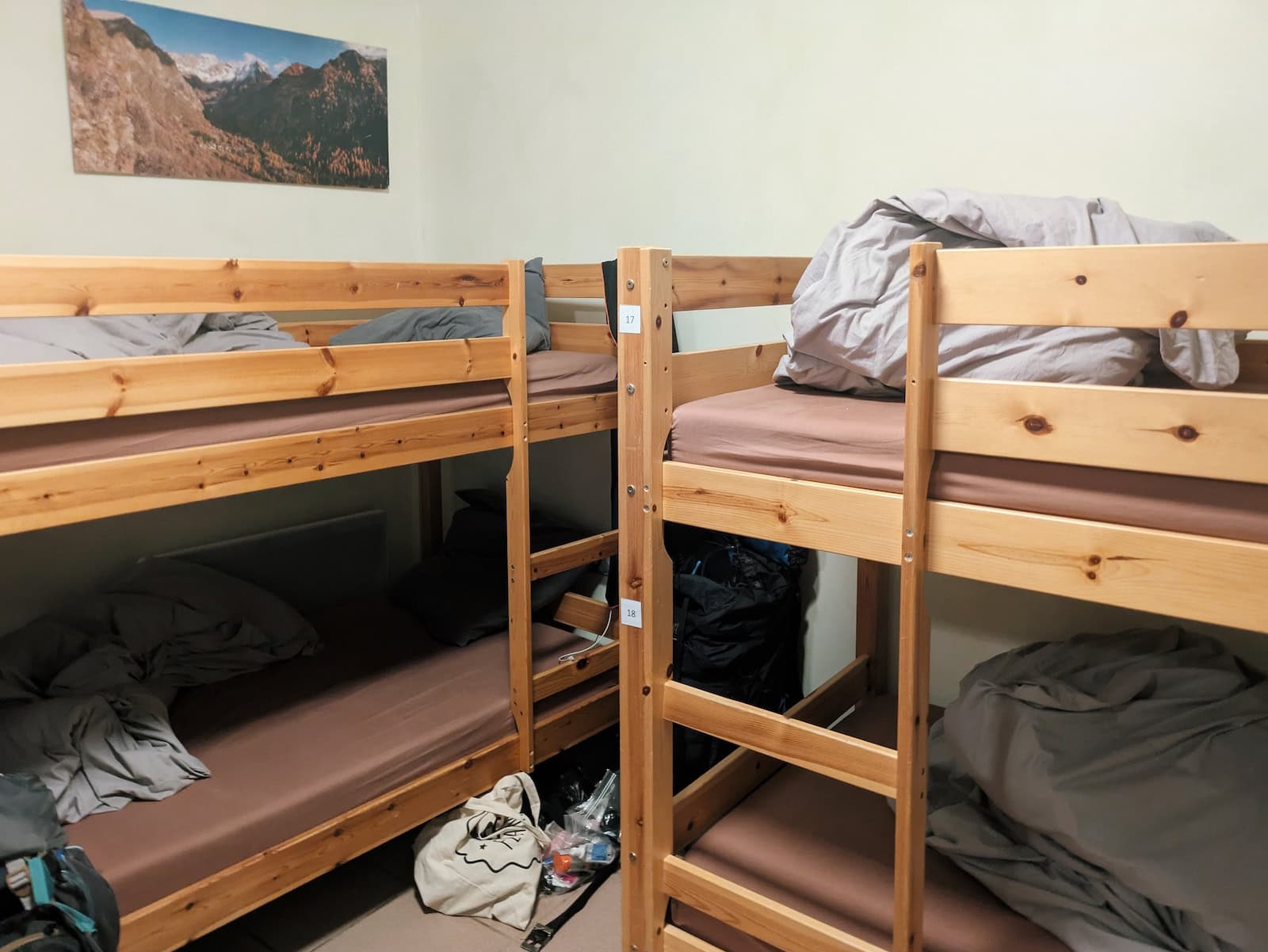 Bunk beds at Gite le Beranger