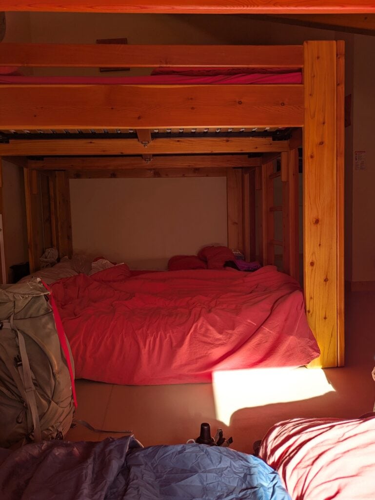 Bunk beds in Refuge des Souffles