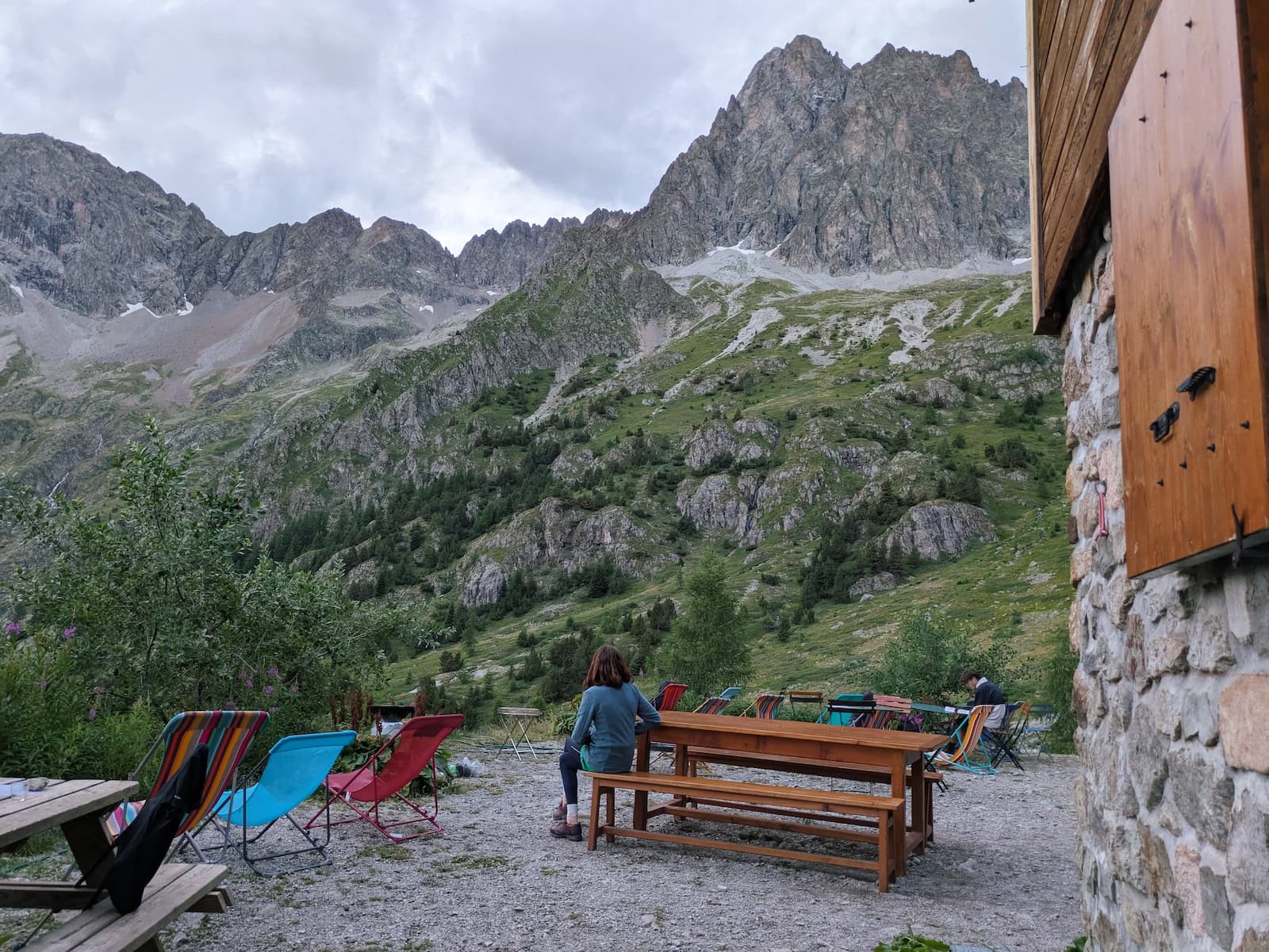 Mountain view at Refuge des Souffles