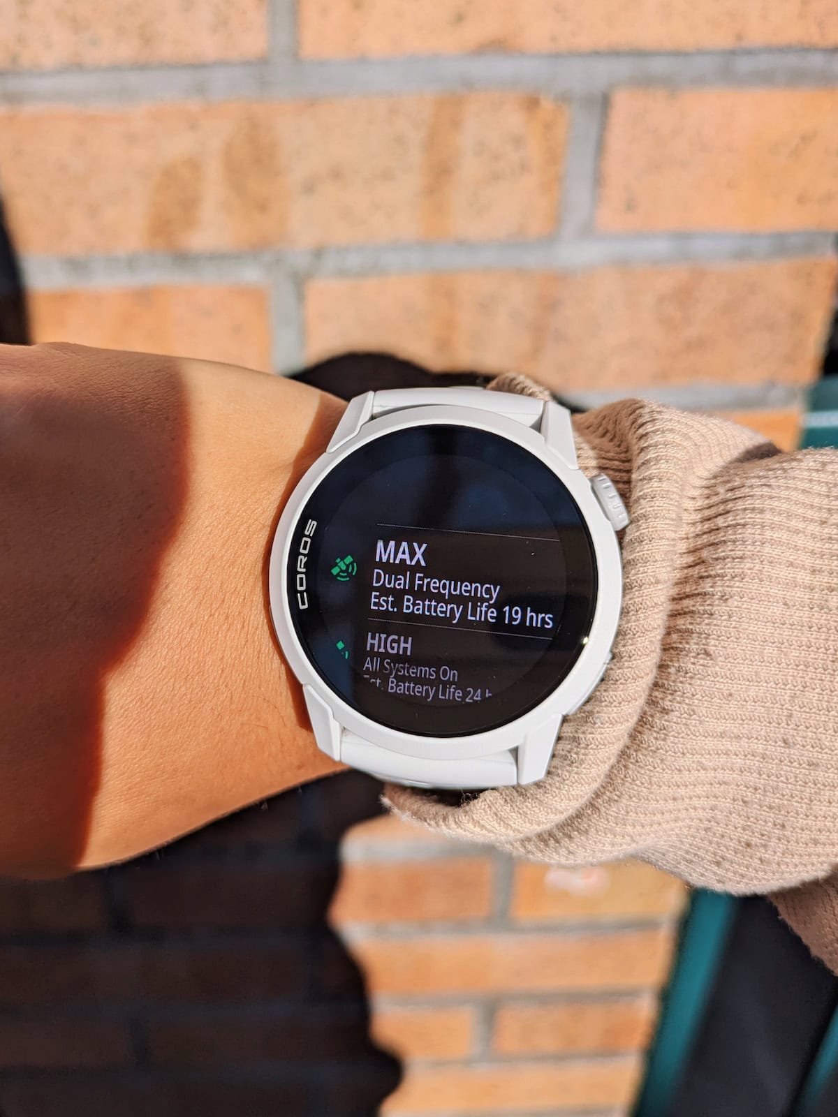 Dual Frequency mode on the COROS PACE 4