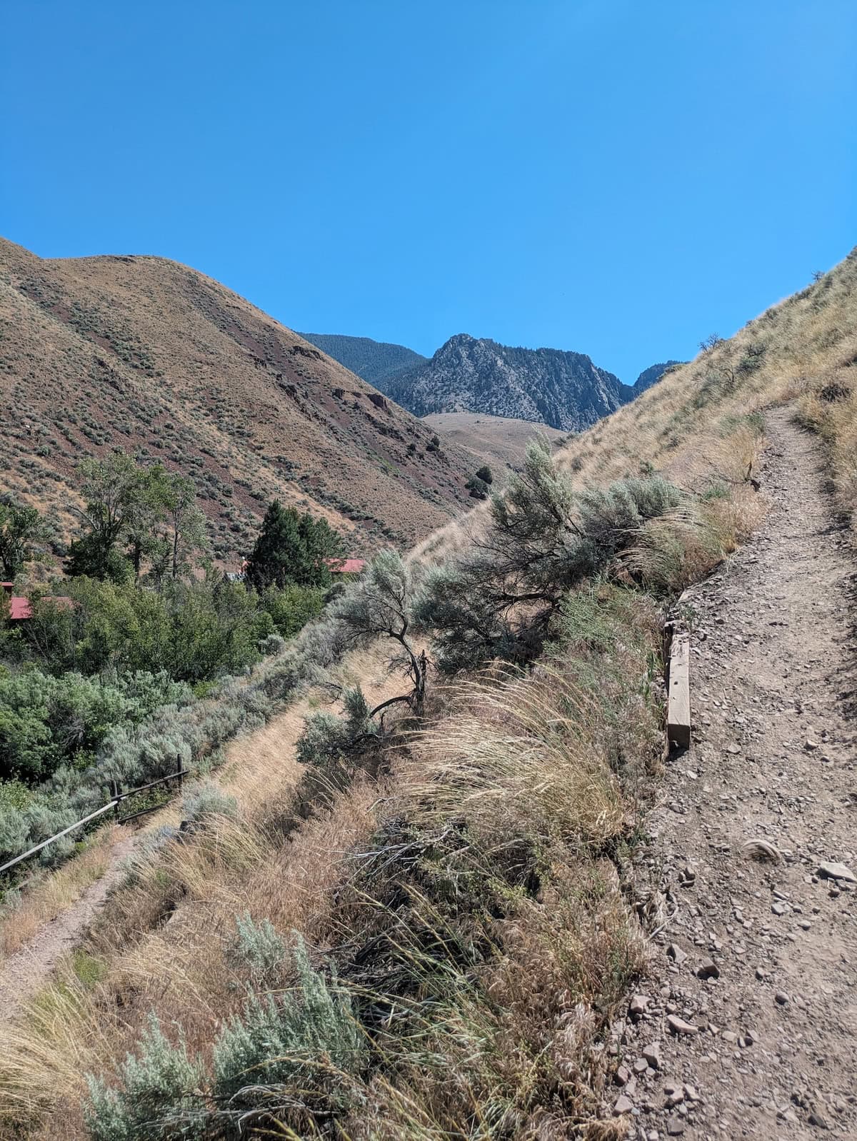 Start of the trail to Goldbug Hot Springs